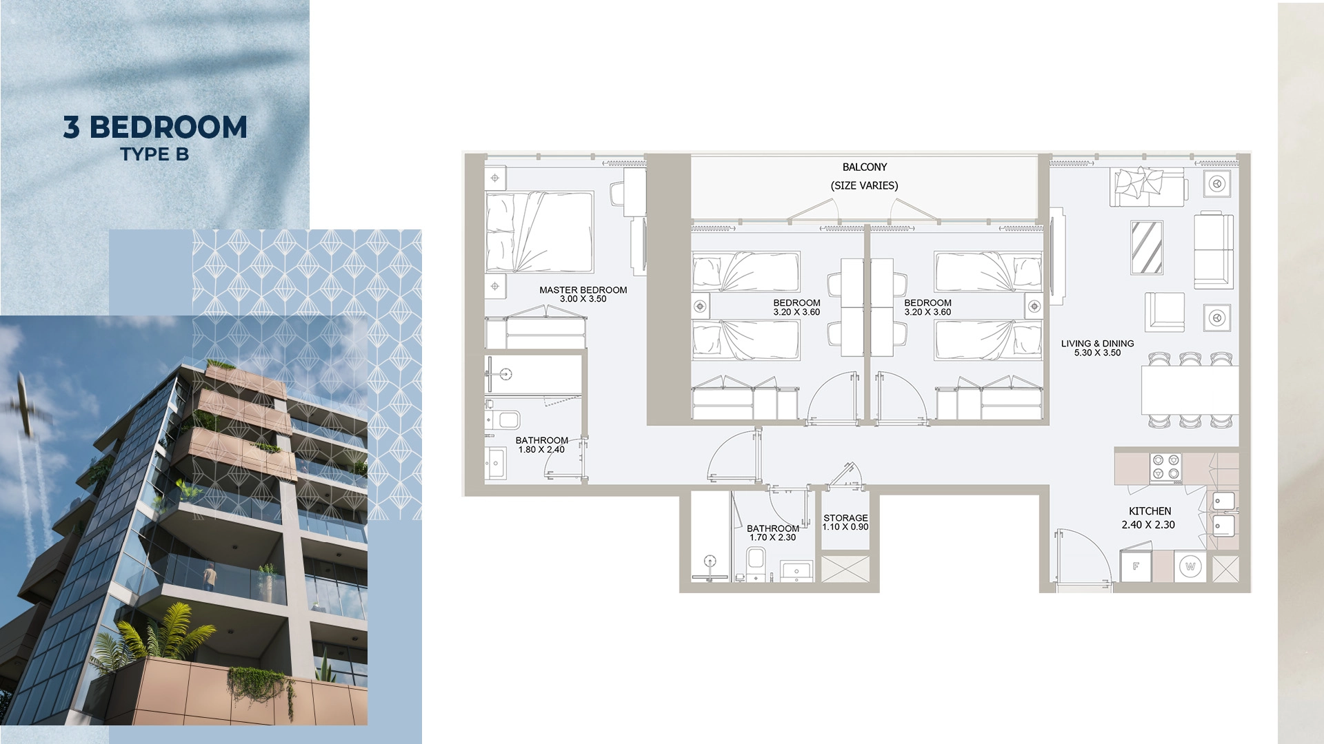 3 BR - Type A